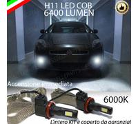 2X LAMPADE FENDINEBBIA H11 LED CANBUS FIAT BRAVO 6000K NO ERROR 6400 LUMEN