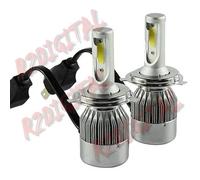 2x LAMPADE LED H4 H5 R2 BIANCHE ADATTATORE AUTO MOTO FIAT 500 126 127 128 131