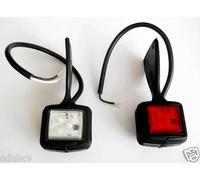 2x Lampade Segnapasso Laterali LED Rosso Bianco 12/24V Lampade Uomo Renault...