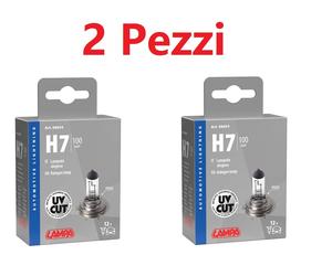 2x Lampadina Alogena H7 100w Lampada 12v Per Auto Moto Fanale Faro Anabbagliante