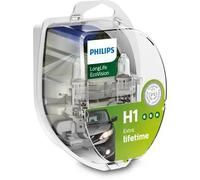Philips LongLife EcoVision H1 55W Due Lampadine Faro Basso Fascio Ricambio Orig.