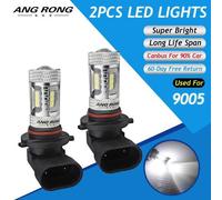 2x Lampadina LED 6000K Bianca HB3 9005 H10 15W DRL Antinebbia Sidelight Nuova