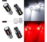 2x Lampadina LED Canbus P21/4W 566 BAZ15d 27 SMD 3030 Luce Targa No Error