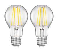 ledscom.de 2 pezzi E27 lampadina LED, A60, bianco (4000 K), 7,3 W, 1020lm, 3-step dimmer