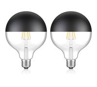 2x lampadina LED E27 G125 bianco caldo (2700 K) 6,7 W 660lm Specchio frontale [EEK: F]