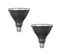 ledscom.de Lampadina LED E27 PAR38 collo corto 2x, bianco caldo 2700 K, 15,9 W, 1279 lm