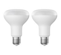 2x lampadina LED E27 R80 bianco caldo (2700 K) 10 W 935lm opaco [EEK: F]