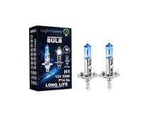 2x lampadine alogene H1 Super White 12V 55W P14.5s - luce bianca intensa e chiara - anabbaglianti e abbaglianti