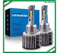 2X LAMPADINE H15 LED FARO AUTO MACCHINA 6000K BIANCO AZZURRO 9.600 LUMEN 60W H15