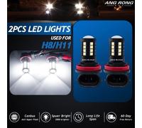 2x Lampadine LED Canbus H11/H8 15W 27 SMD 3030 Bianco Luci Sidelight DRL