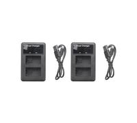 2X Lcd Caricabatteria Usb Doppio per Fw50 Np Fw50 Np-Fw50 Npfw50 Batteria Nex-3 Nex-5 Nex-6 Slt-A55 A33 A55 A37 A3000 A5000 A6000 Fotocamera