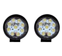 2x LED 10-36V Anteriore Rotondo Faretto Luci DRL Lavoro Fari Camion Jeep Atv Van