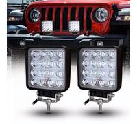 #2x LED 48W Lavoro Luce Barra 12/24V Faretto Faro Lampada Fuoristrada Van, SUV