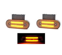 2x LED Ambra 12-24V Lato Posizione Evidenziatore Lampada Con Direzione Freccia