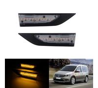 2x LED ambra indicatore di posizione laterale ripetitore girare luce singola lente trasparente per VW Caddy 4 MK IV 2015-2020
