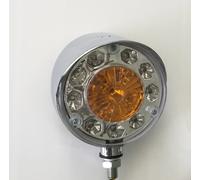 2x LED Bianco Ambra Cornice Cromata Anteriore Indicatore Laterale 24V Luci SMD