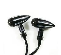 2x LED CNC Motociclo 10mm Indicatore di direzione Indicatori di ambra Old School