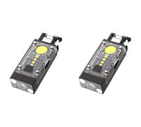 2X LED COB Luce Solare Tipo-C Torcia Impermeabile Portatile Ric5739 [EEK: A]