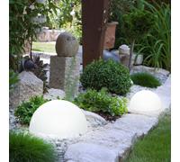 2x LED Esterni Solare Lampade Terrazzi Faretto Luci Sfera Vialetto Illuminazione