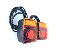 2x LED Fanale Posteriore 3 Funzione 101x121x56 mm Camion Auto Rimorchio Trattore