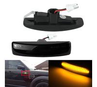 2x LED Indicatore di direzione laterale Indicatore di direzione Nero fumo per Land Rover Discovery 3 4 Freelander 2 Range Rover Sport L320