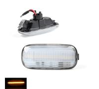 2x LED Indicatore Freccia Audi A3 8P A4 B6 B7 A6 C6 Trasparente Chiaro Vetro C15