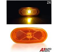 2x LED Laterali Luci Arancione Ambra Lampada 24V per Man DAF Scania Volvo Trucks