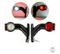 2x LED Lato Profilo Evidenziatore 12v Bianco Rosso Luce Ambra Rimorchio Camion