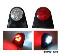 2x LED Lato Profilo Evidenziatore 12V Rosso/Bianco Luce Rimorchio Camion Telaio