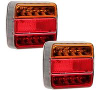 2x LED Luce Posteriore Fanale Indicatore 12V Nfz Rimorchio Trattore Escavatore