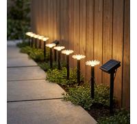 2x LED Luce Solare Da Esterno Lichterkette Giardino Nera Akku 17,5 cm [EEK: Non valutato]