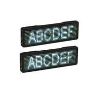 2X LED Nome Badge Ricaricabile Segnale Luminoso Display Un Scorrimento Programmabile DIY Display LED, Tipo 5