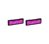 2X LED Nome Badge Ricaricabile Segno Luminoso Display un Scorrimento Programmabile DIY Display LED, Tipo 3