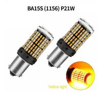 2x LED P21 W BA15S 1156 144SMD 12V Luci dei freni e indicatori di direzione
