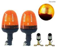 2x LED Rotante Flash Ambra Beacon Flessibile din Palo Zipolo Montante