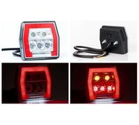 2x LED Set Luci Posteriori Rimorchio Automobile Ruolotte Fanale Luce 4 Sparks