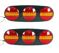 2X LED TRIO Luce Posteriore Freno Lampada Per Scania Volvo Iveco DAF Fiat Camion
