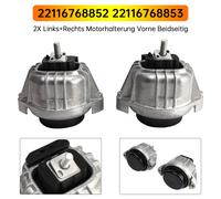2x Left+Right Engine Mount 22116768852 22116768853 Per BMW 1 3 X1 Z4 E87 E81 E82