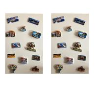 2x Leggera Lavagna Magnetica da Parete in Acciaio Bianca 66x42 cm, Memo-Board, Pannello Magnetico per Calamite, Lavagna da Cucina, Ufficio, Camera dei Bambini