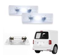 2x Lente per Luce Targa Posteriore con Lampadina Alogena per VW Passat Caddy Mk3 Mk4 Transporter T5 Multivan Touran Skoda Superb | Sostituzione OEM 3B5943021E, 3B5943021, 3B5943021A, 3B5998026