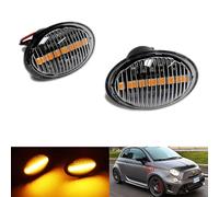 2x Lente Trasparente Indicatore Laterale Ambra LED Marker Ripetitore Luce Per 500 500C 595 312 Ka RU8 Gran Turismo Quattroporte V 4C