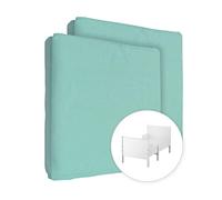 2x lenzuola in jersey 100% cotone con angoli elasticizzati per lettino da 160x80 cm (tiffany)