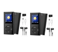 2X Lettore MP3 con Bluetooth 5.0, Lettore Musicale con Scheda TF da 32 GB, 2143