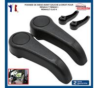 2X Maniglia Regolazione Sedile Anteriore Sinistro + Destra Nero Per Clio II