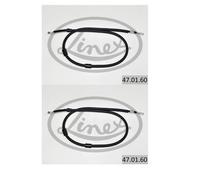 2x Linex 47.01.60 Flessibile Freno a Mano Frontale per Seat Alhambra Ford Galaxy