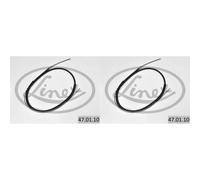 2x LINEX Cavo Del Freno a Mano Flessibile per VW Golf II 19E 1G1 1.6