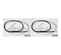 2X LINEX Cavo Freno A Mano Freno Di Stazionamento Per Peugeot 407 SW 6E_ 2.0 HDi