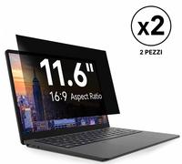 2x LINK LKF116 Privacy Screen 11,6" 256x144mm Notebook Filtro Anti-Spy