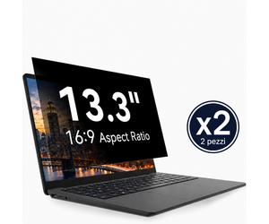 2x LINK LKF133 Privacy Screen Protector 13,3" 294x165mm Notebook Filtro Anti-Spy
