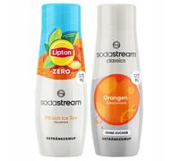 2x Lipton Ice Tea Pesca Zero Sciroppo SodaStream senza zucchero + Arancia Zero